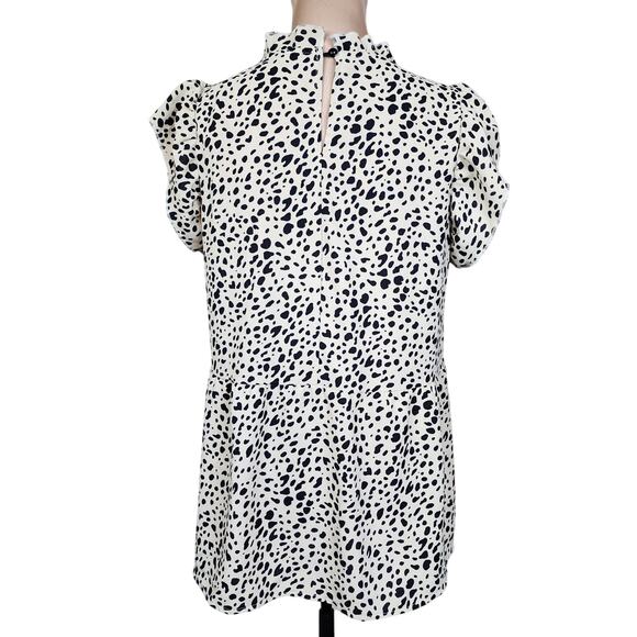 Medium Black White Blouse - Picture 2 of 5